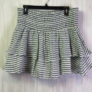 APIECE APART STRIPED TIERED MINI SKIRT 8